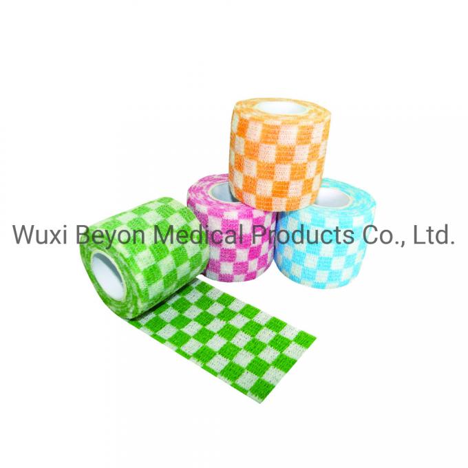 Printed Vet Pet Wrap Animal Cohesive Flexible Co-Flex Elastic Self-Adhesive Bandage