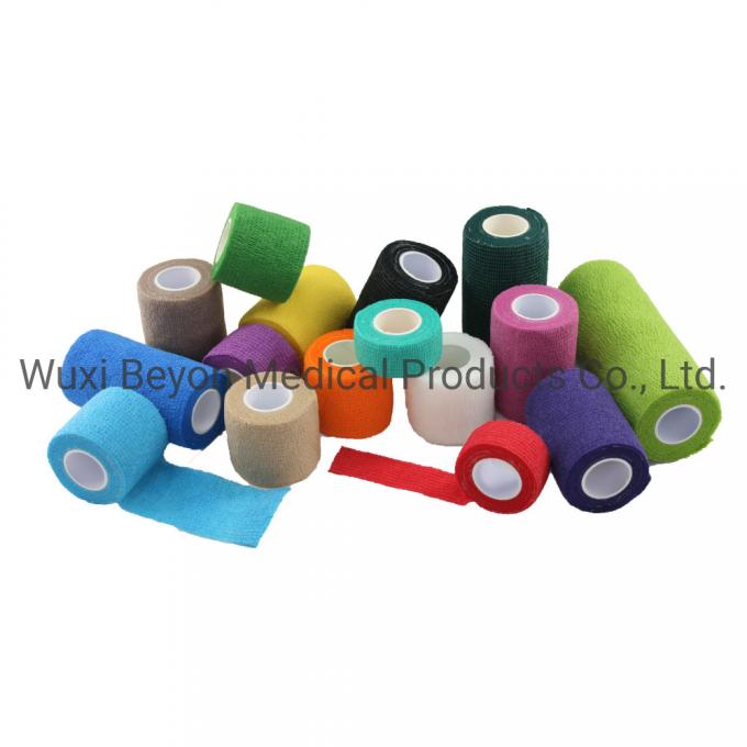 Patterned Vet Cohesive Elastic Self-Adhesive Flexible Prints Wrap Bandage