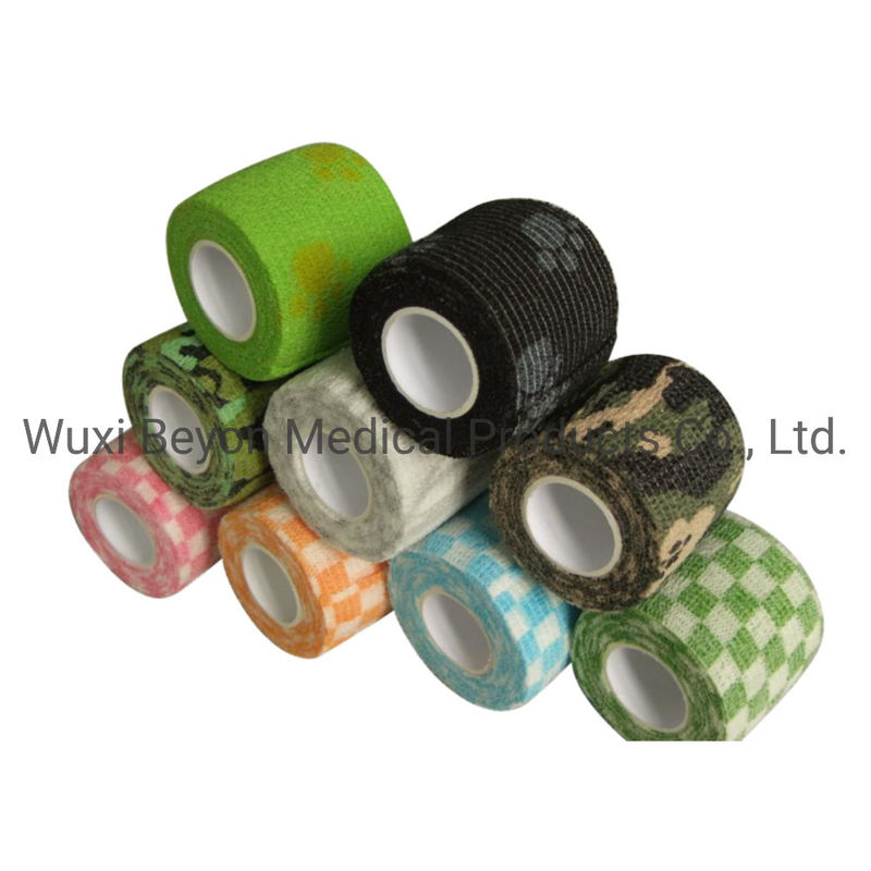 Self-Stick OEM Cohesive Bandage Private Cohesive Elastic Vet Wrap Animal Equine