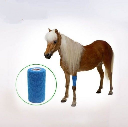 Fixation Animal Healthcare Oem Cohesive Bandage Patterned Wrap Vet Flexible Self Adhesive